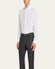 Giorgio Armani Men's Classic Solid Linen Sport Shirt - 7