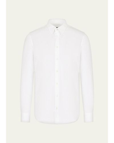 Giorgio Armani Men's Cotton Jersey Sport Shirt