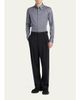 Giorgio Armani Men's Cotton Micro-Geometric Sport Shirt - 2