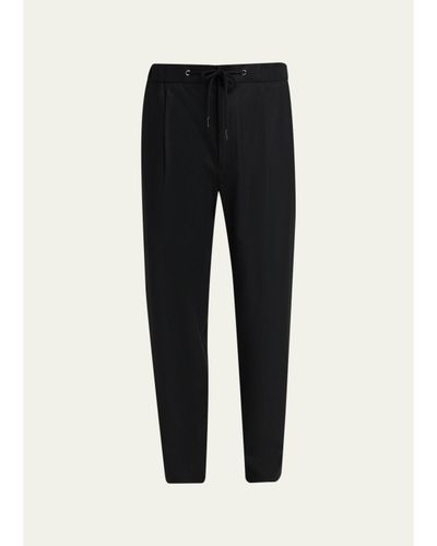 Giorgio Armani Men's Drawstring Stretch Cashmere Pants