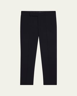 Giorgio Armani Men's Flat-Front Creased Trousers