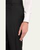 Giorgio Armani Men's Flat-Front Wool Trousers - 5