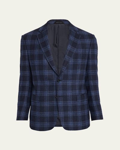 Giorgio Armani Men's Glen Plaid Single-Breasted Sport Coat