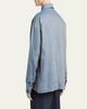 Giorgio Armani Men's Linen Flap-Pocket Field Jacket - 3