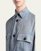 Giorgio Armani Men's Linen Flap-Pocket Field Jacket - 5