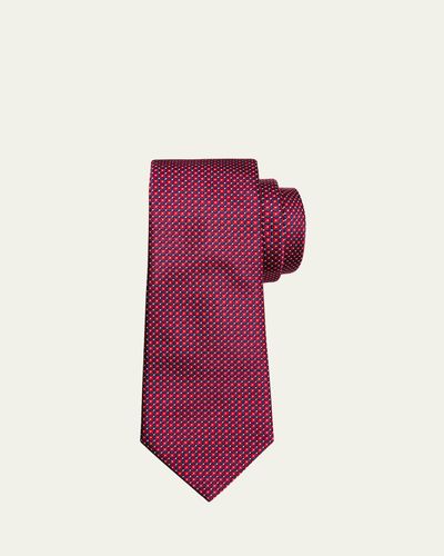 Giorgio Armani Men's Micro-Square Silk Tie