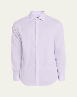 Giorgio Armani Men's Micro-Stripe Dress Shirt