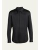 Giorgio Armani Men's Printed Silk Button-Front Shirt - 1