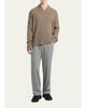 Giorgio Armani Men's Ribbed-Knit Wool Shawl-Collar Sweater - 2