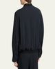 Giorgio Armani Men's Seersucker Full-Zip Bomber Jacket - 3