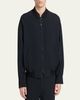 Giorgio Armani Men's Seersucker Full-Zip Bomber Jacket - 4