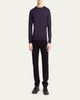 Giorgio Armani Men's Silk and Cotton Crewneck Sweater - 2