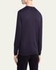 Giorgio Armani Men's Silk and Cotton Crewneck Sweater - 3