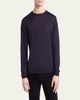 Giorgio Armani Men's Silk and Cotton Crewneck Sweater - 4