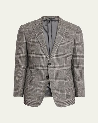 Giorgio Armani Men's Soft Glen Plaid Single-Breasted Sport Coat