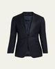 Giorgio Armani Men's Soft Jacquard Satin-Trim Single-Breasted Blazer - 1