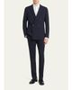 Giorgio Armani Men's Soho-Fit Wool Double-Breasted Sport Coat - 2