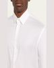 Giorgio Armani Men's Solid Tencel Sport Shirt - 5