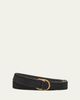 Giorgio Armani Men's Split Leather D-Ring Belt - 1