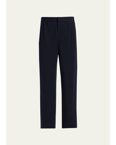 Giorgio Armani Men's Straight-Leg Wool Trousers
