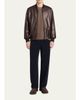 Giorgio Armani Men's Straight-Leg Wool Trousers - 2