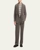 Giorgio Armani Men's Stripe Chenille Double-Breasted Shawl-Lapel Sport Coat - 2