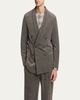 Giorgio Armani Men's Stripe Chenille Double-Breasted Shawl-Lapel Sport Coat - 4