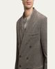 Giorgio Armani Men's Stripe Chenille Double-Breasted Shawl-Lapel Sport Coat - 5
