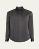 Giorgio Armani Men's Textured Silk Sport Shirt - 1