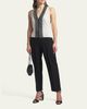 Giorgio Armani Metallic-Front Boucle Knit Tank Top - 1