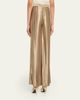 Giorgio Armani Metallic Plisse Satin Wide-Leg Pants - 3