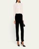 Giorgio Armani Mid-Rise Slim-Leg Velvet Trousers - 2