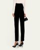 Giorgio Armani Mid-Rise Slim-Leg Velvet Trousers - 3