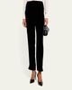 Giorgio Armani Mid-Rise Slim-Leg Velvet Trousers - 4