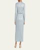 Giorgio Armani Plunging Sequined Knit Dress - 3