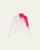 Giorgio Armani Ribbed Ombre Turtleneck Sweater - 1