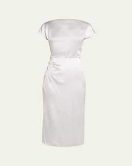 Giorgio Armani Satin Midi Dress