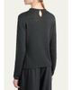 Giorgio Armani Sequin-Trim Silk Knit Sweater - 3