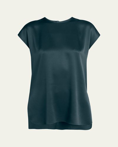 Giorgio Armani Short Sleeve Silk Blouse