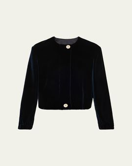 Giorgio Armani Short Velvet Jacket