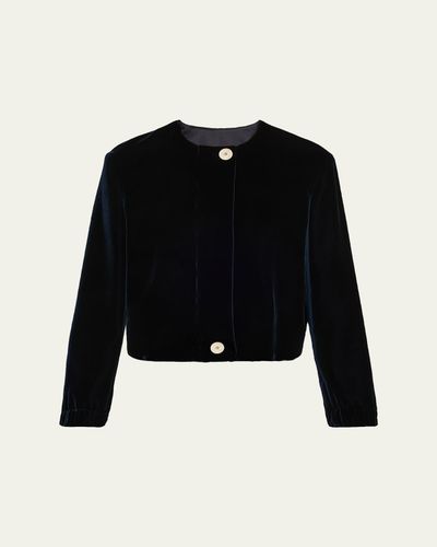 Giorgio Armani Short Velvet Jacket