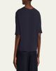 Giorgio Armani Silk Hidden-Zip T-Shirt - 3