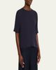 Giorgio Armani Silk Hidden-Zip T-Shirt - 4