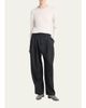 Giorgio Armani Silk Knit Beaded Crewneck Sweater - 2