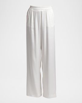 Giorgio Armani Silk Relaxed-Leg Trousers