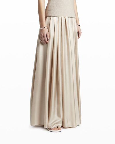 Giorgio Armani Silk Twill Maxi Skirt