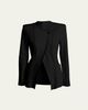 Giorgio Armani Stretch Viscose Asymmetrical Knit Jacket - 1