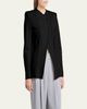 Giorgio Armani Stretch Viscose Asymmetrical Knit Jacket - 4