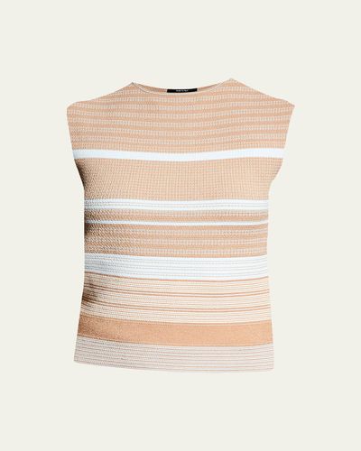Giorgio Armani Striped Knit Top