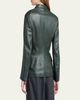 Giorgio Armani Tailored Leather Blazer Jacket - 3